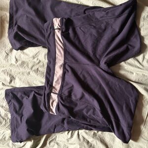 Reversible black straight leg athletic pant